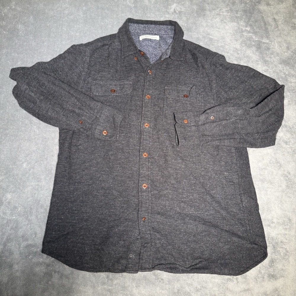 Outerknown Transitional Flannel Utility Shirt Gra… - image 1